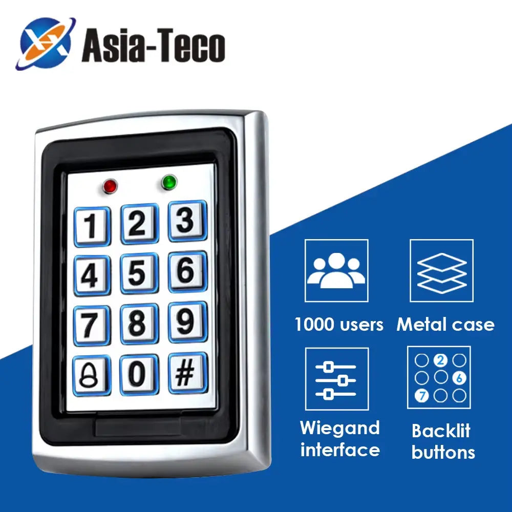 1000 Users RFID Password Access Control Suit Is Applicable to Most Door 125Khz Card Reader Keyboard Access Control System