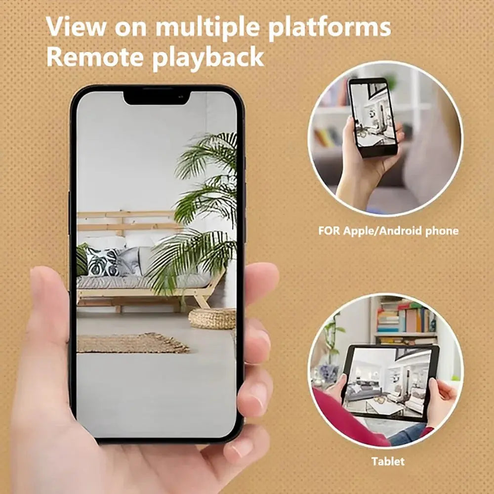 1080P Indoor/ Outdoor Home Security Camera 355° Wide Angle Security Camera Wifi Camera