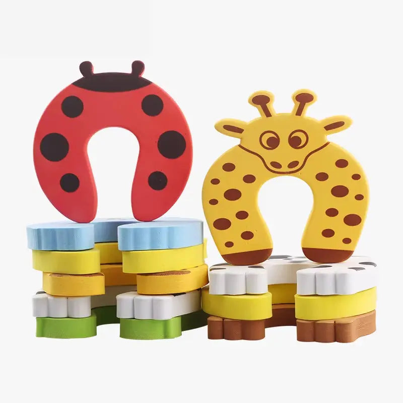 5PCS Baby Security Protection Door Stopper Furniture Protection Card Animal Finger Protector Baby Care Safety Kids Locks