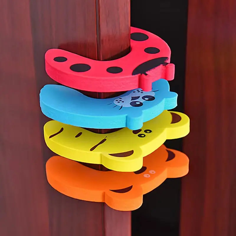 5PCS Baby Security Protection Door Stopper Furniture Protection Card Animal Finger Protector Baby Care Safety Kids Locks