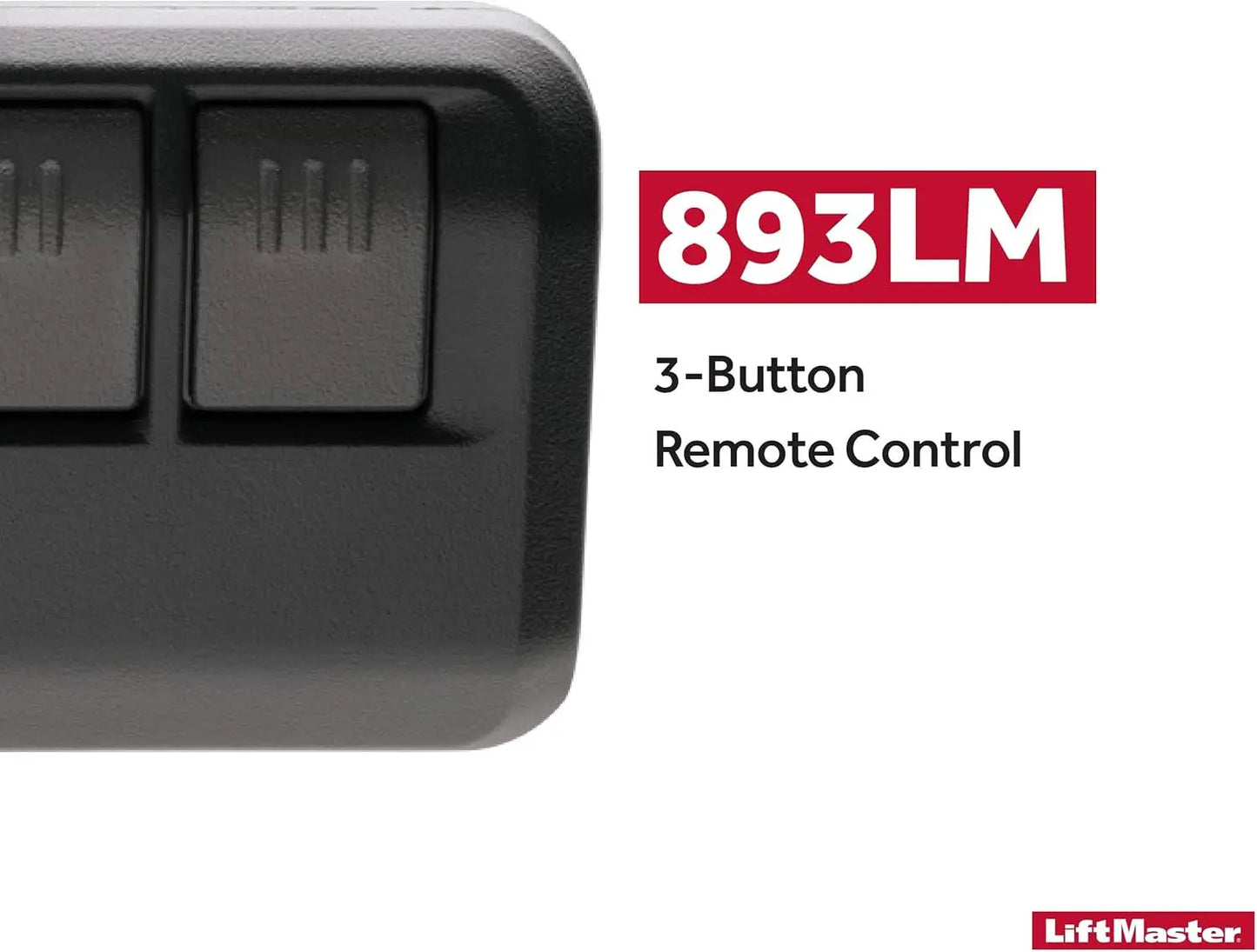 893LM Security+ 2.0 3-Button Visor Clip Garage Door Opener Remote Control - Pack of 1