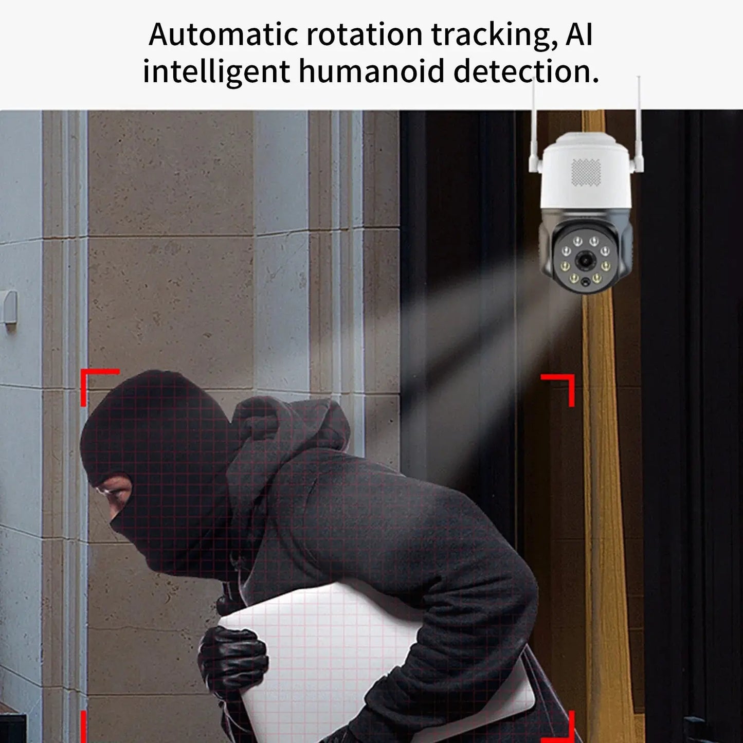 Cameras for Home Outdoor Security Cameras, 2.4Ghz Wifi Cameras for Home Security, 1080P Dome Surveillance Cameras 360° View, Waterproof Security Camera with Motion Detection on Clearance