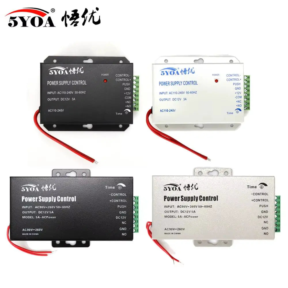 DC 12V Door Access Control System Switch Power Supply 3A 5A / AC 110~260V RFID Fingerprint Access Control System