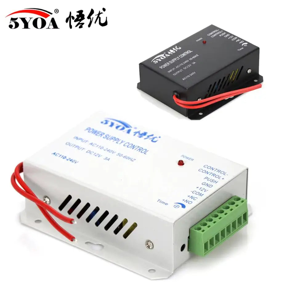 DC 12V Door Access Control System Switch Power Supply 3A 5A / AC 110~260V RFID Fingerprint Access Control System