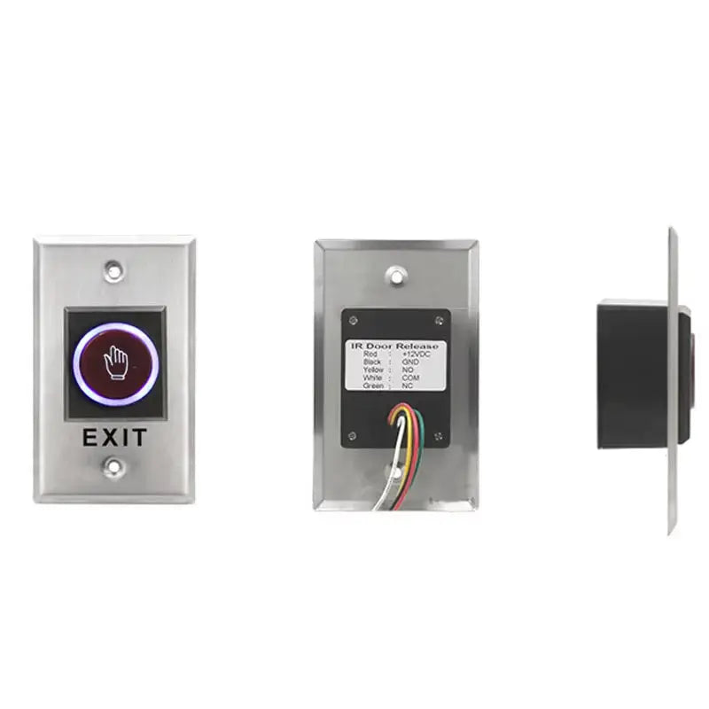 DC12V Access Button Door Exit Push Switch No Touch Release Gate Opener Door Access Control System Entry Open Touch