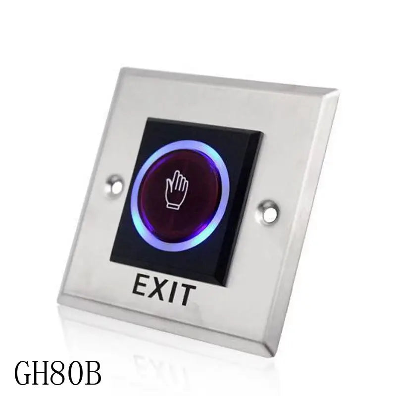DC12V Access Button Door Exit Push Switch No Touch Release Gate Opener Door Access Control System Entry Open Touch