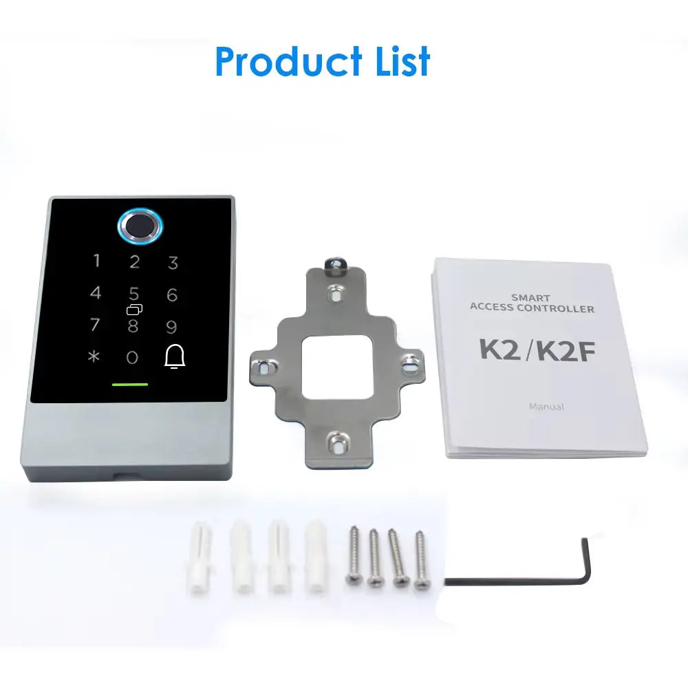 K2/K2F IP65 Waterproof Semiconductor Fingerprint Ttlock App Control Bluetooth V4.0 Smart App Access Controller Access Control