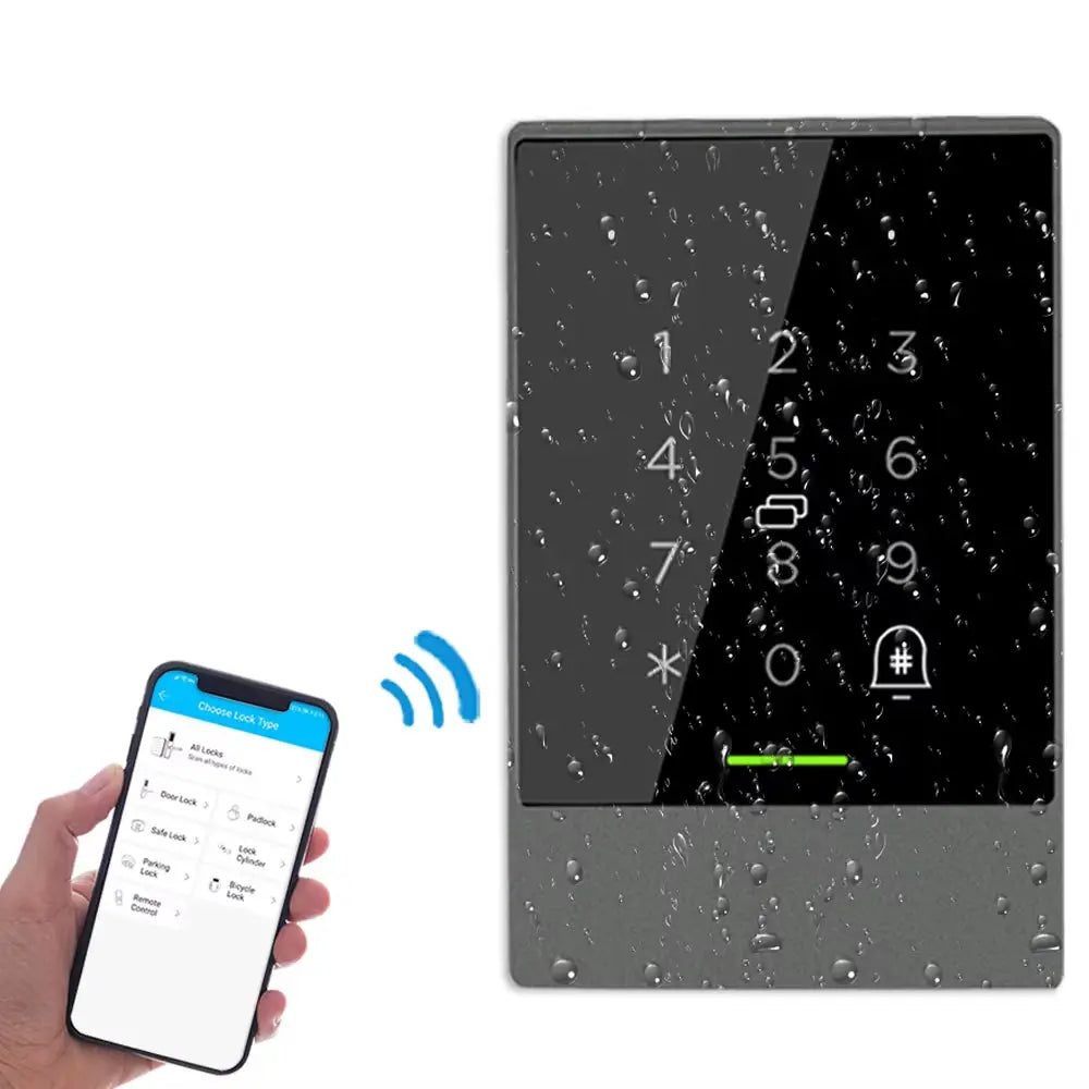 K2/K2F IP65 Waterproof Semiconductor Fingerprint Ttlock App Control Bluetooth V4.0 Smart App Access Controller Access Control