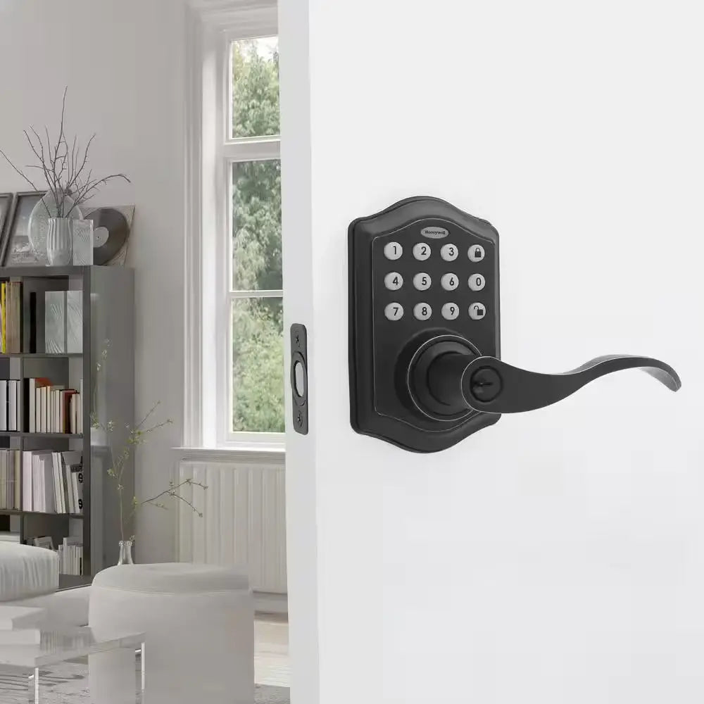 Oil Rubbed Bronze Keypad Electronic Door Lever Entry Lock