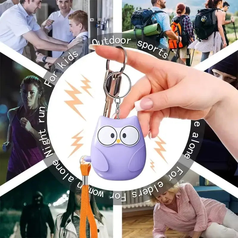 Personal Self Defense Alarm,130Db Self Defense Siren Safety Alarm for Women Girl, Personal Keychain Alarm