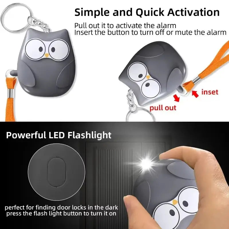 Personal Self Defense Alarm,130Db Self Defense Siren Safety Alarm for Women Girl, Personal Keychain Alarm