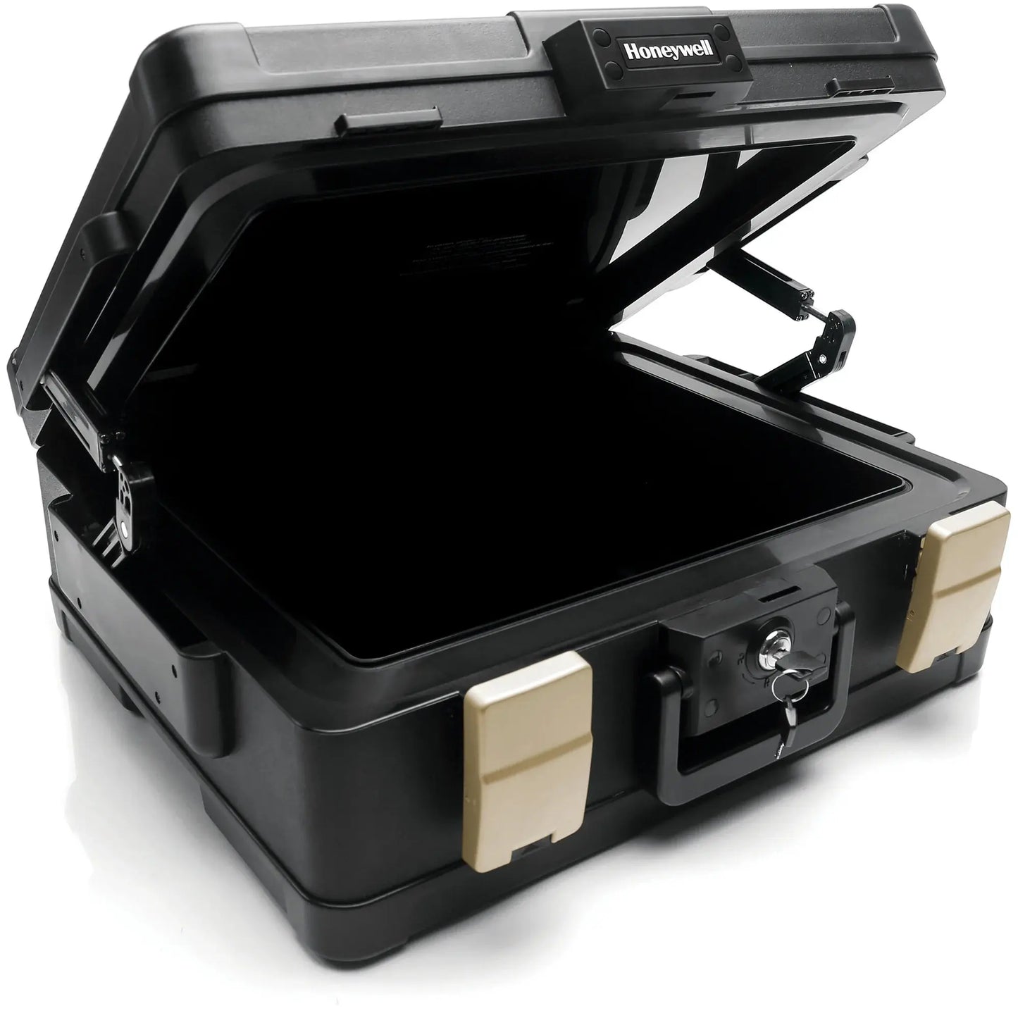 Safes, 0.39 Cu Ft, Waterproof 1-Hour Fire Chest with Key Lock, Carry Handle, 1104