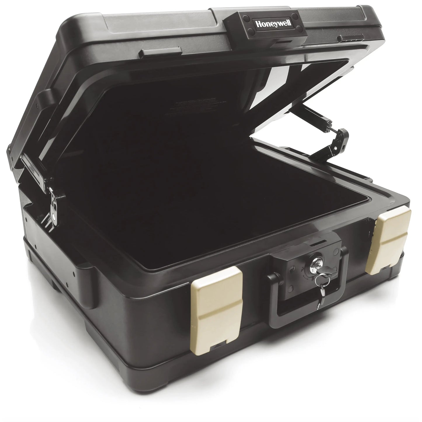 Safes, 0.39 Cu Ft, Waterproof 1-Hour Fire Chest with Key Lock, Carry Handle, 1104