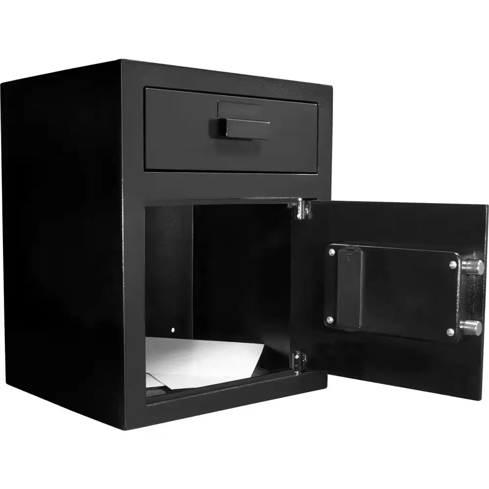 1.1 Cu. Ft. Steel Large Keypad Depository Safe, Black