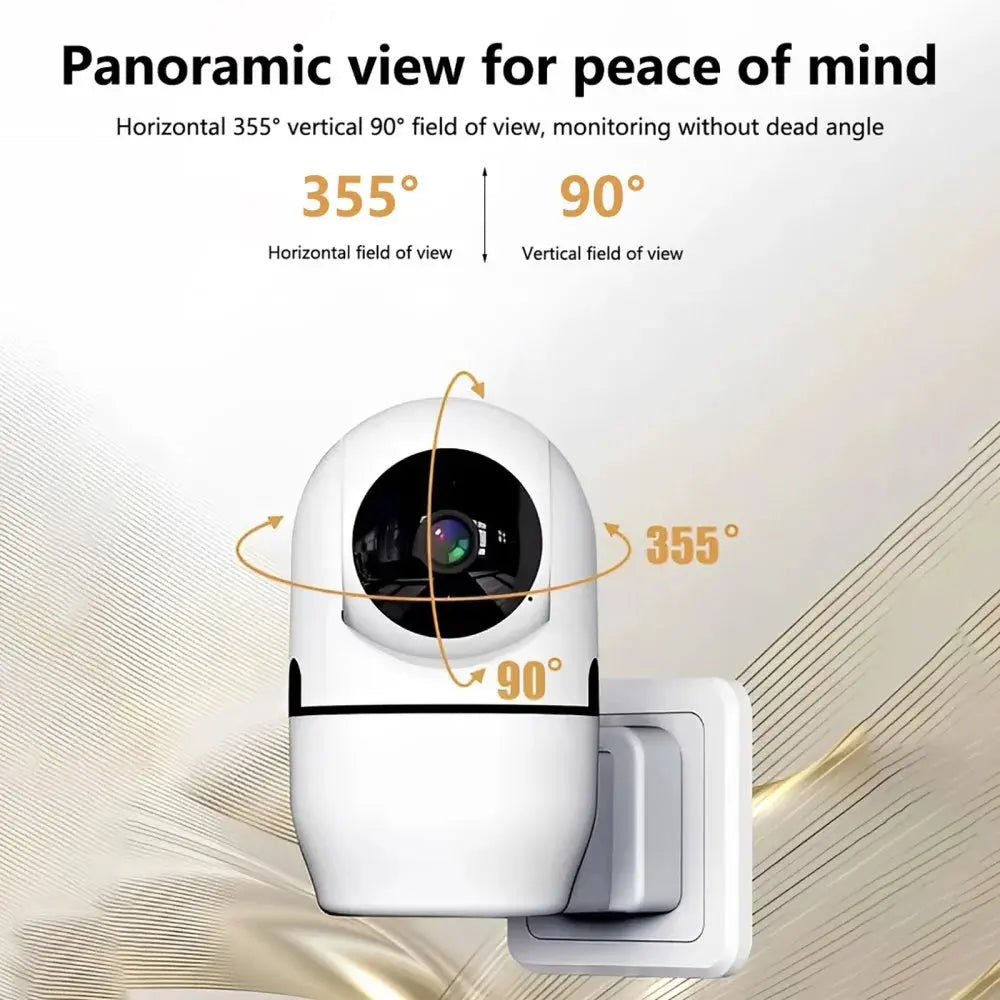 1080P Indoor/ Outdoor Home Security Camera 355° Wide Angle Security Camera Wifi Camera