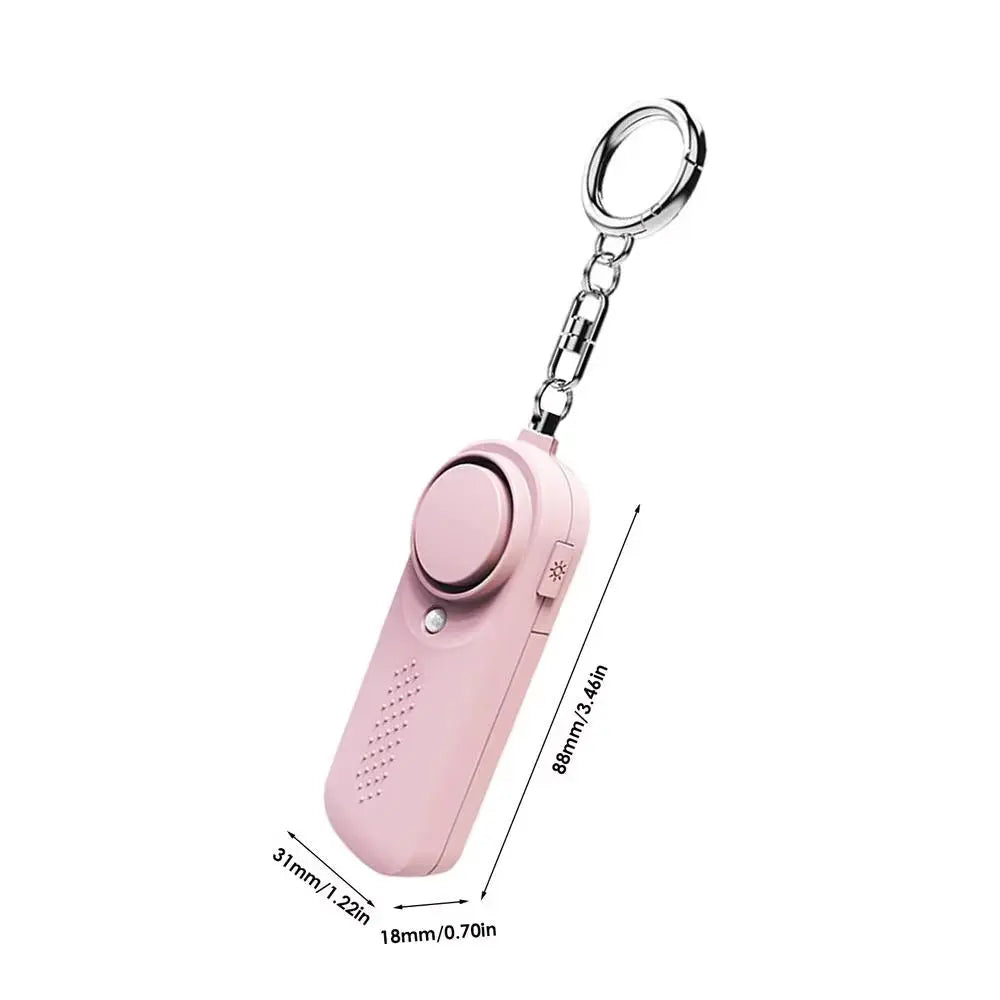 130Db Keychain Alarm Loud Siren Safe Sound Security Horns & Sirens for Women Self Defense Key Chain Personal Sound Safety Alarm