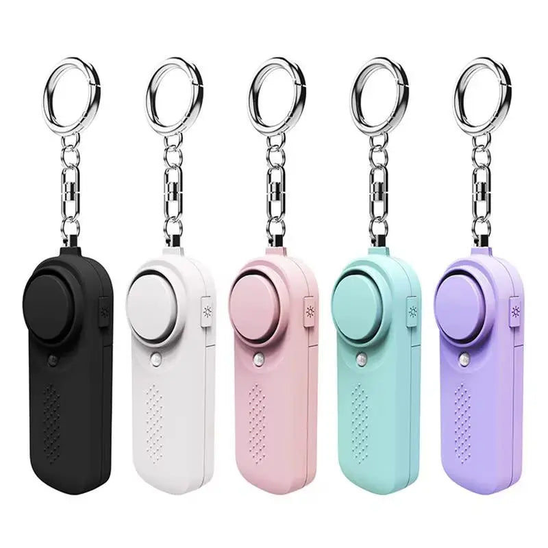 130Db Keychain Alarm Loud Siren Safe Sound Security Horns & Sirens for Women Self Defense Key Chain Personal Sound Safety Alarm