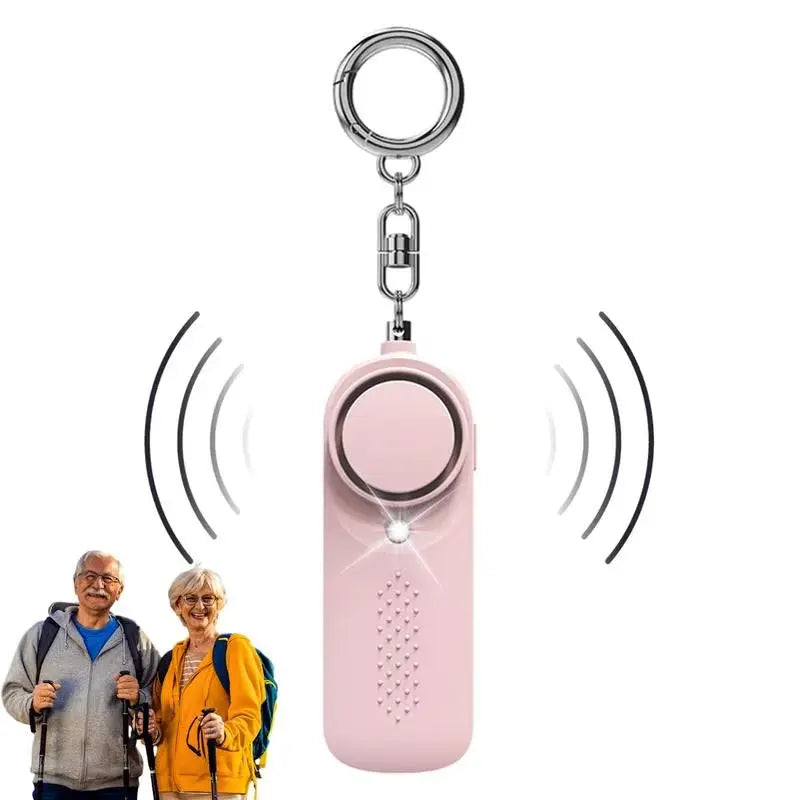 130Db Keychain Alarm Loud Siren Safe Sound Security Horns & Sirens for Women Self Defense Key Chain Personal Sound Safety Alarm