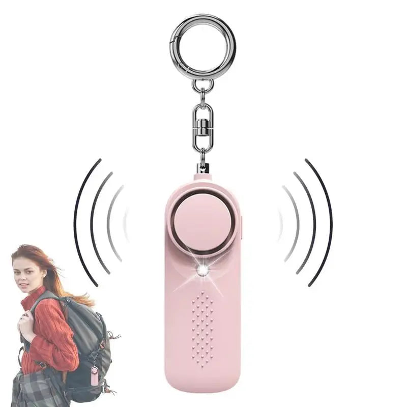 130Db Keychain Alarm Loud Siren Safe Sound Security Horns & Sirens for Women Self Defense Key Chain Personal Sound Safety Alarm