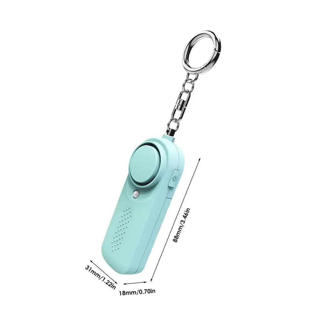 130Db Keychain Alarm Loud Siren Safe Sound Security Horns & Sirens for Women Self Defense Key Chain Personal Sound Safety Alarm