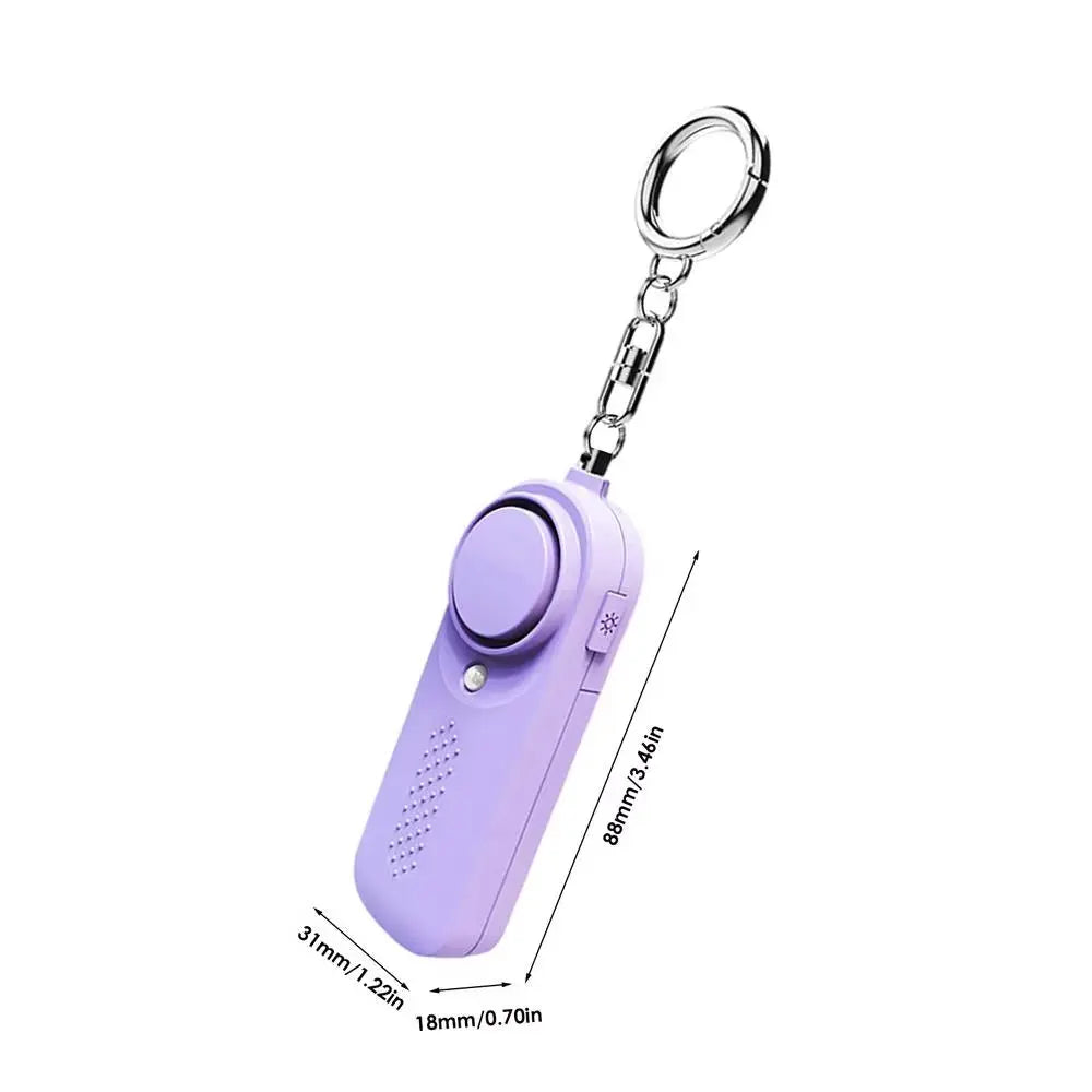 130Db Keychain Alarm Loud Siren Safe Sound Security Horns & Sirens for Women Self Defense Key Chain Personal Sound Safety Alarm