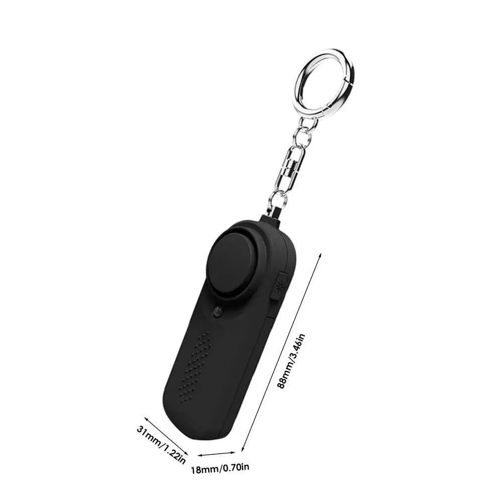 130Db Keychain Alarm Loud Siren Safe Sound Security Horns & Sirens for Women Self Defense Key Chain Personal Sound Safety Alarm