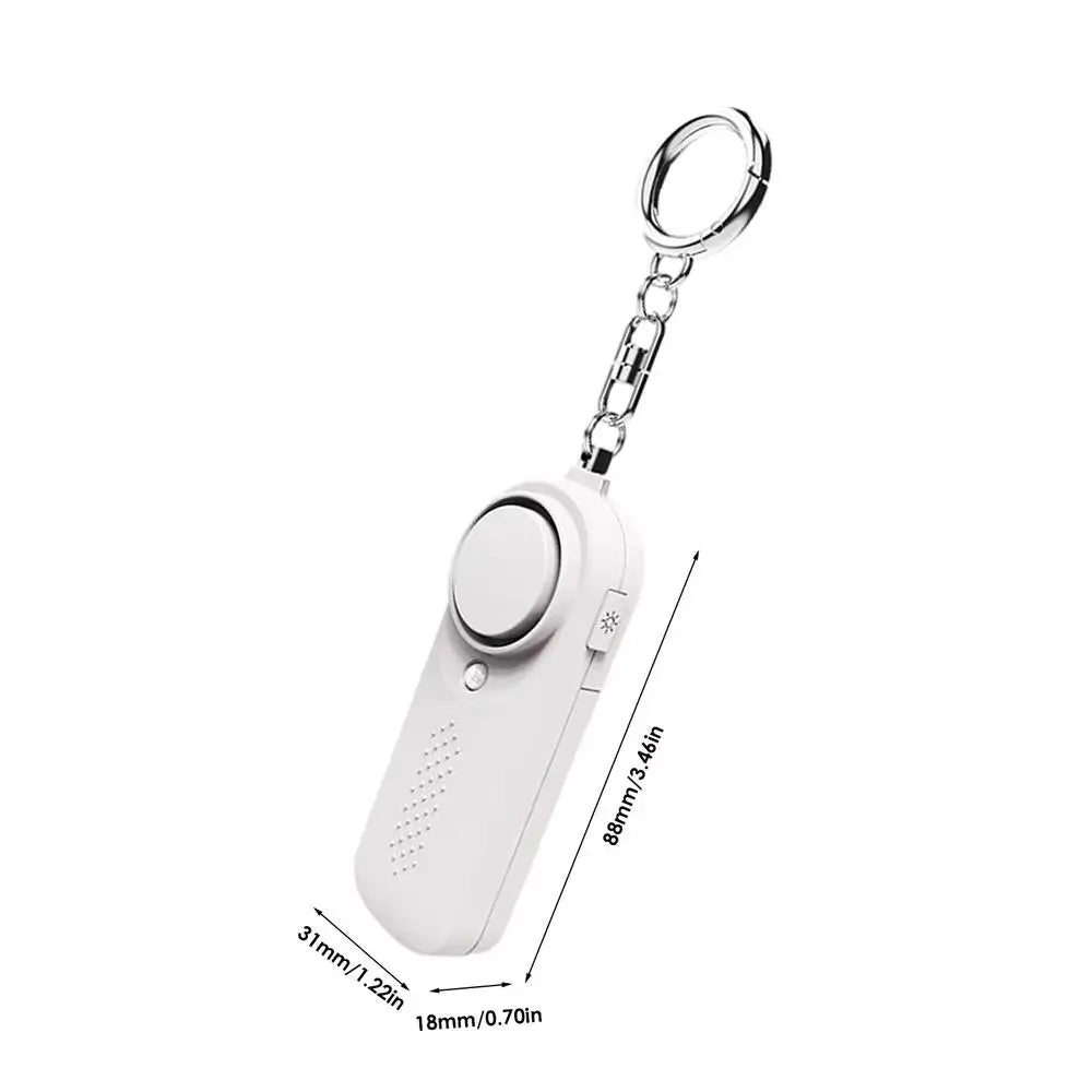 130Db Keychain Alarm Loud Siren Safe Sound Security Horns & Sirens for Women Self Defense Key Chain Personal Sound Safety Alarm