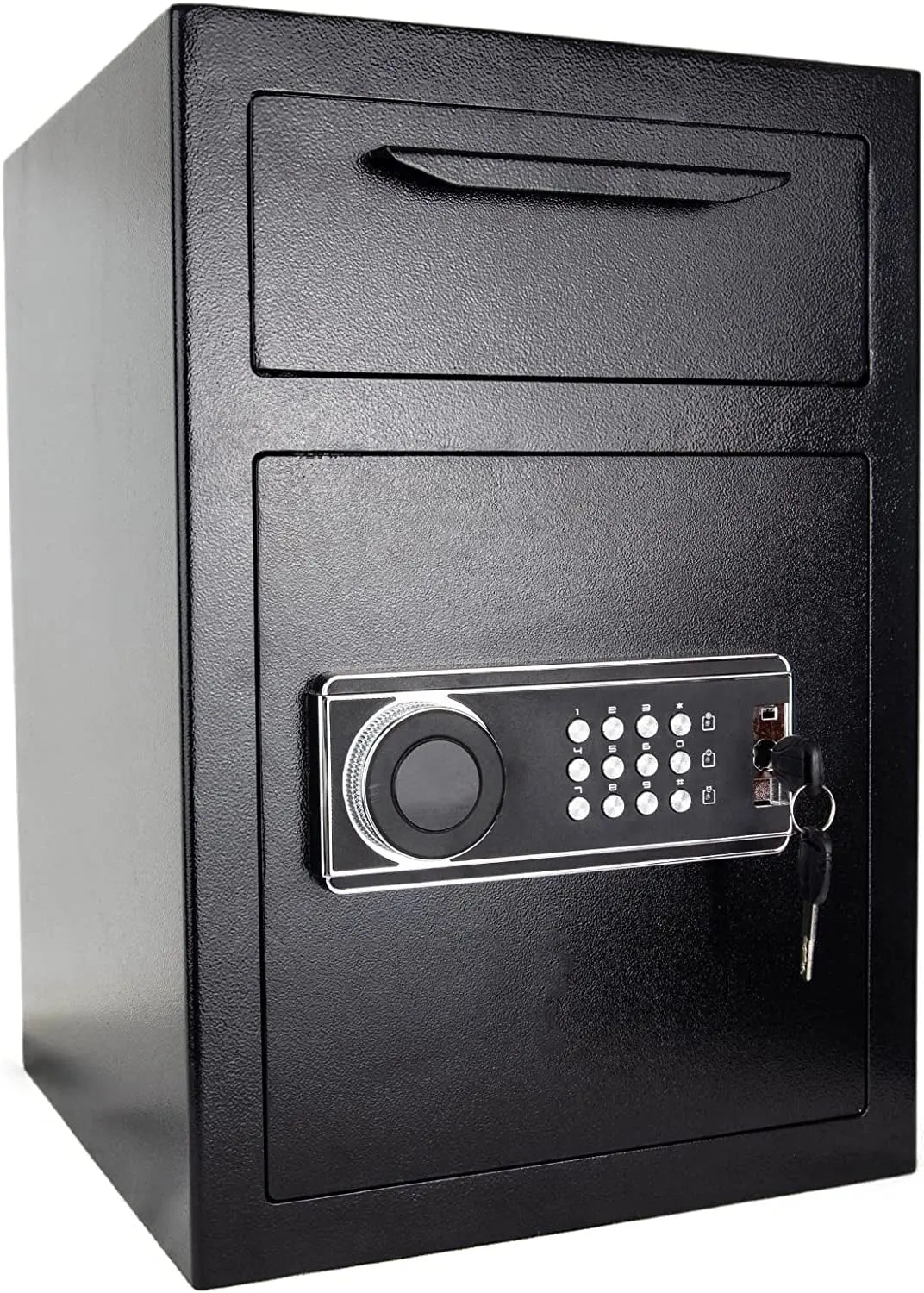 2.5 Cub Security Business Safe and Lock Box with Digital Keypad,Drop Slot Safes with Front Load Drop Box for Money and Mail,Business