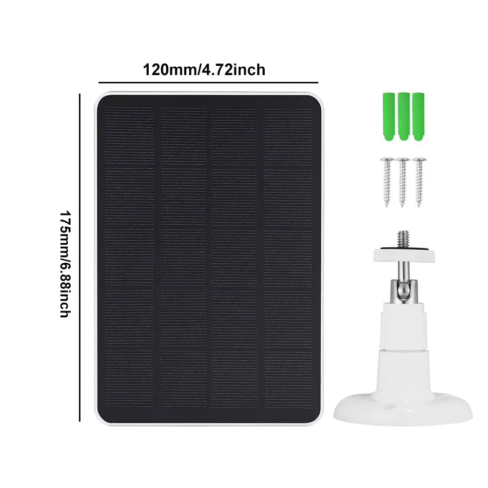 20W Solar Panel Kit with 3-Meter Charging Wire Portable Solar Panel 360 Rotating for Ring Spotlight Camera/Ring Stick up Camera