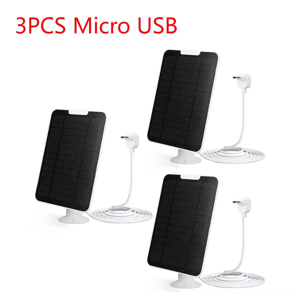 20W Solar Panel Kit with 3-Meter Charging Wire Portable Solar Panel 360 Rotating for Ring Spotlight Camera/Ring Stick up Camera