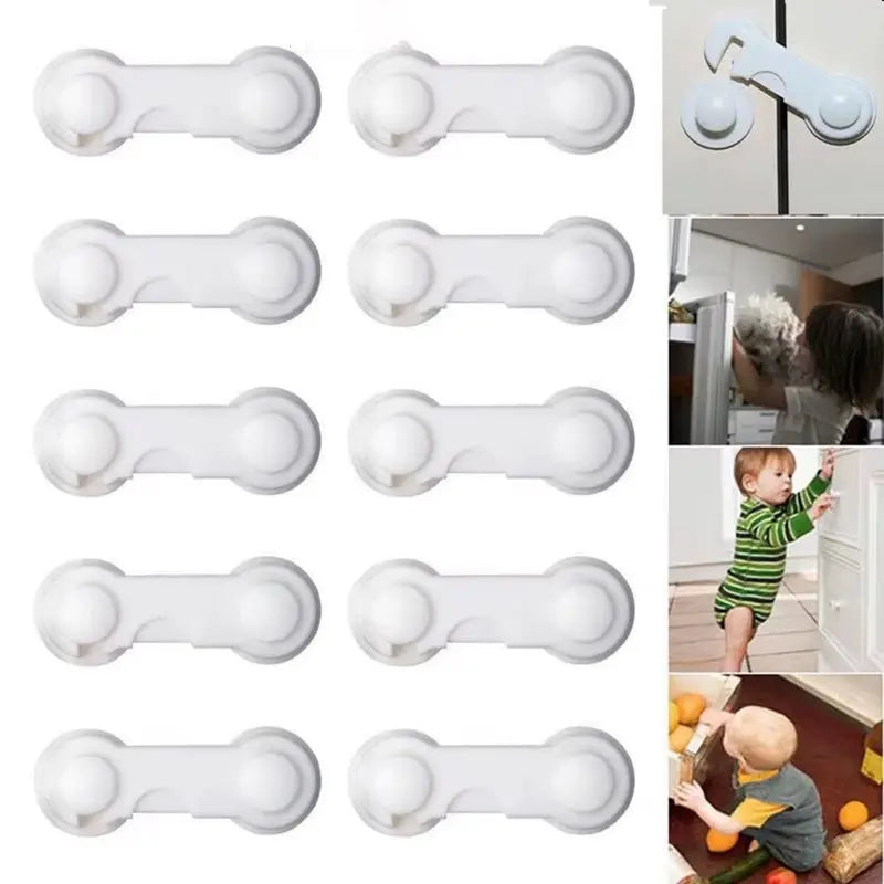 5Pcs Drawer Cabinet Cupboard Baby Safety Locks Kids Plastic Infant Protection