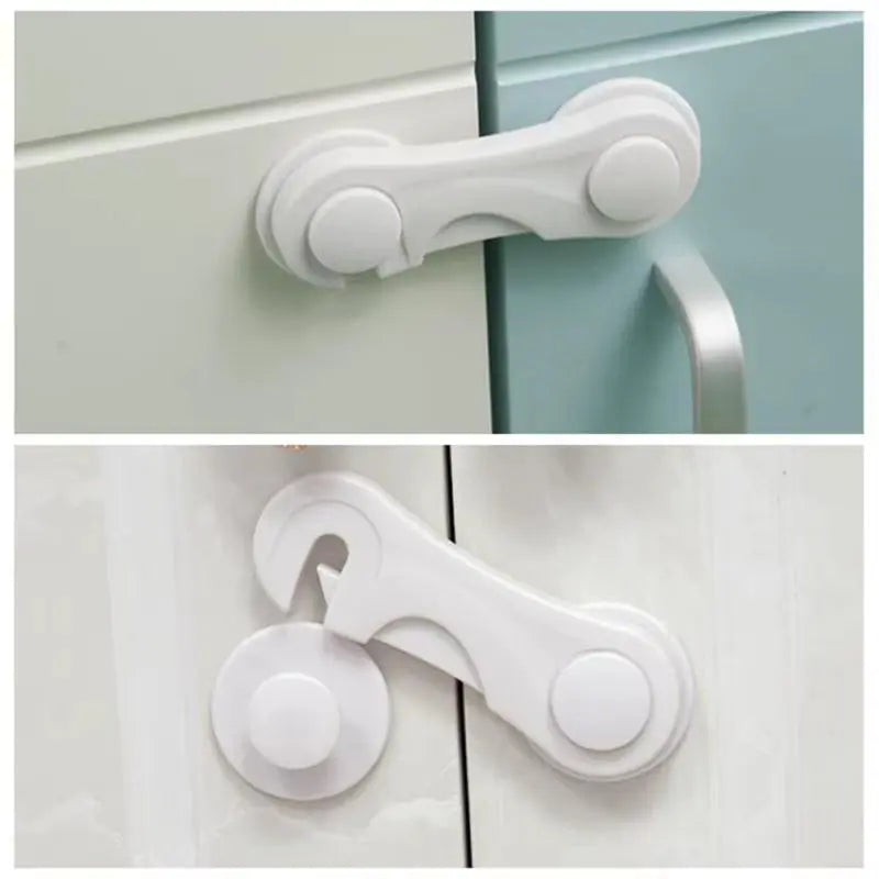 5Pcs Drawer Cabinet Cupboard Baby Safety Locks Kids Plastic Infant Protection