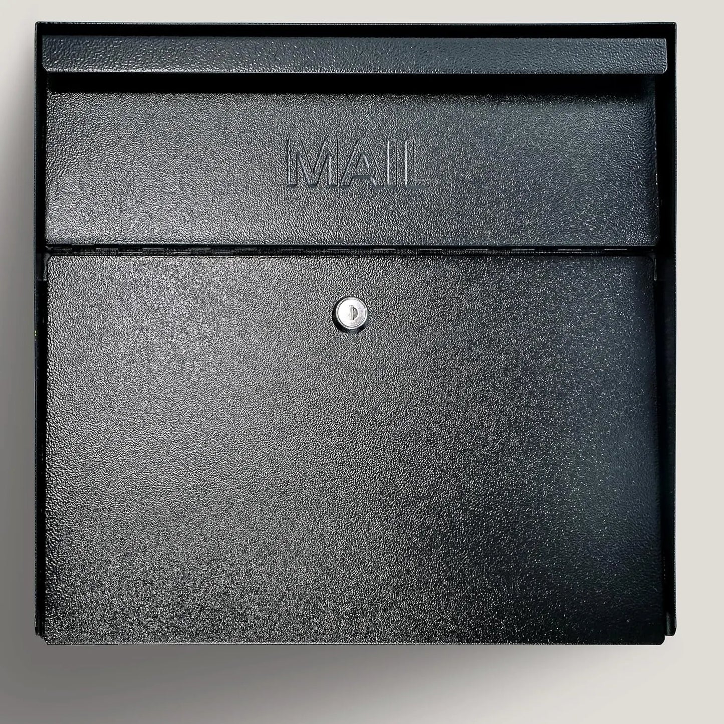 7162 Metro, Black High Capacity Wall Mounted Locking Security Mailbox,Medium