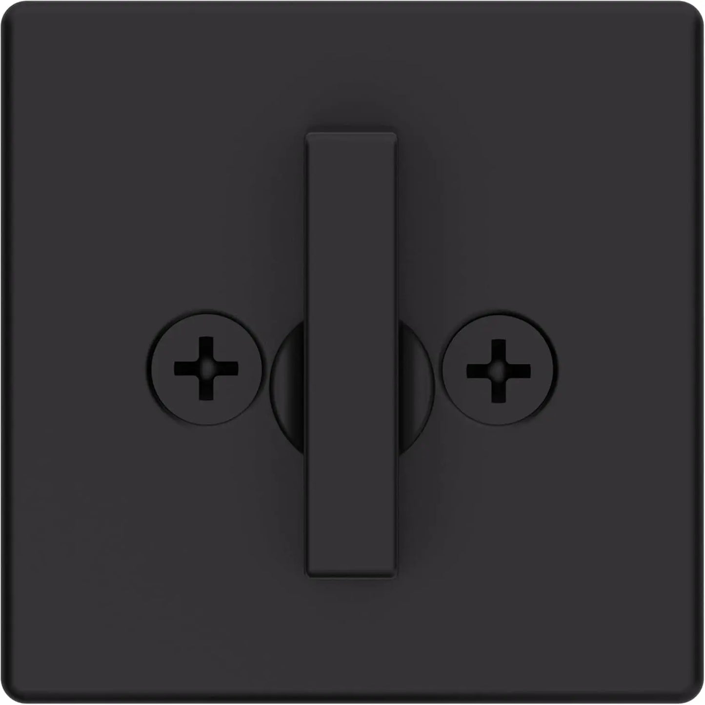 817 Deadbolt Lock, Matte Black Square Exterior Keyed Front Entry Door, Pick Resistant Smartkey Rekey Security, Single Cylinder Dead Bolt, with Microban Protection