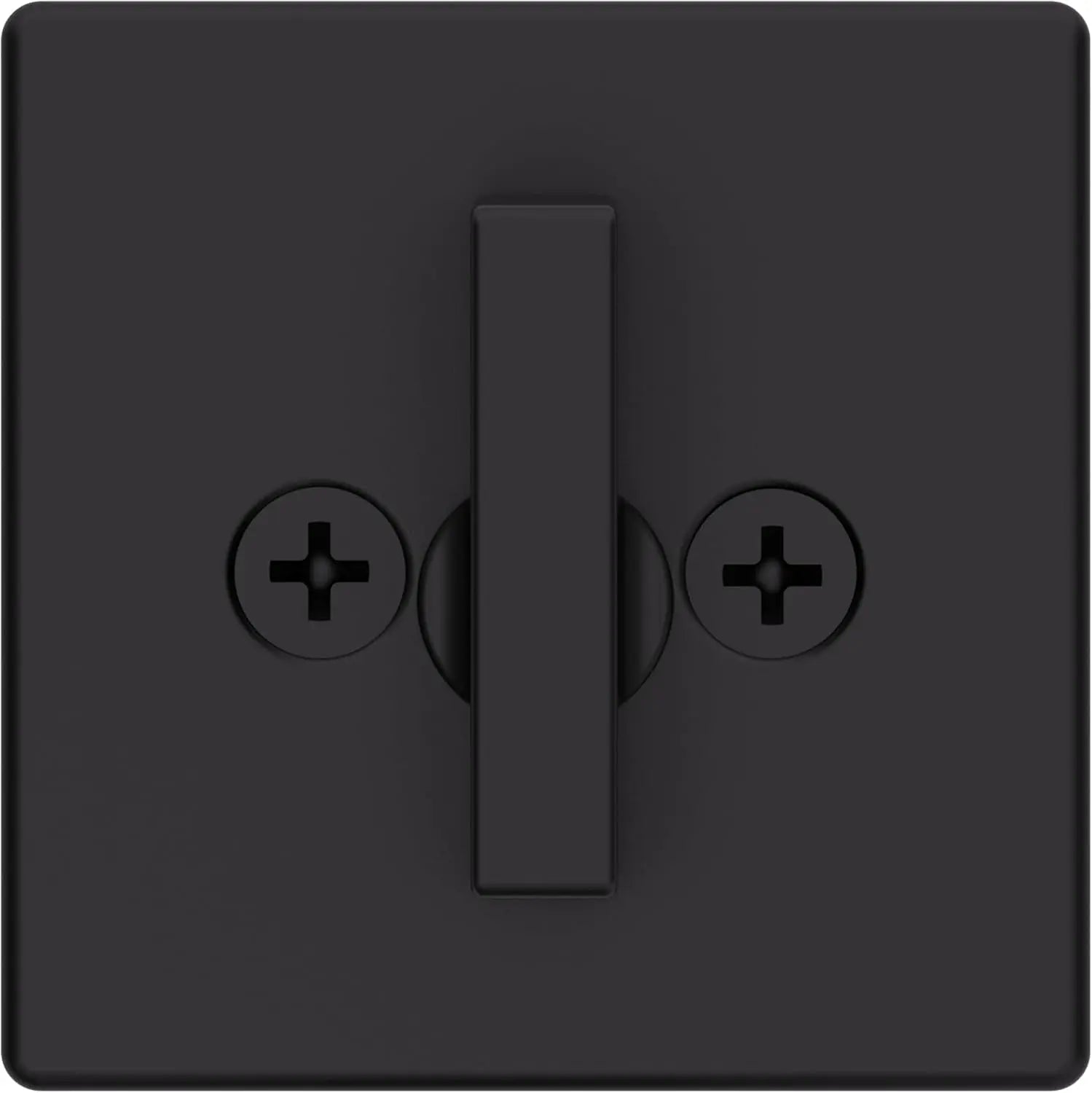 817 Deadbolt Lock, Matte Black Square Exterior Keyed Front Entry Door, Pick Resistant Smartkey Rekey Security, Single Cylinder Dead Bolt, with Microban Protection