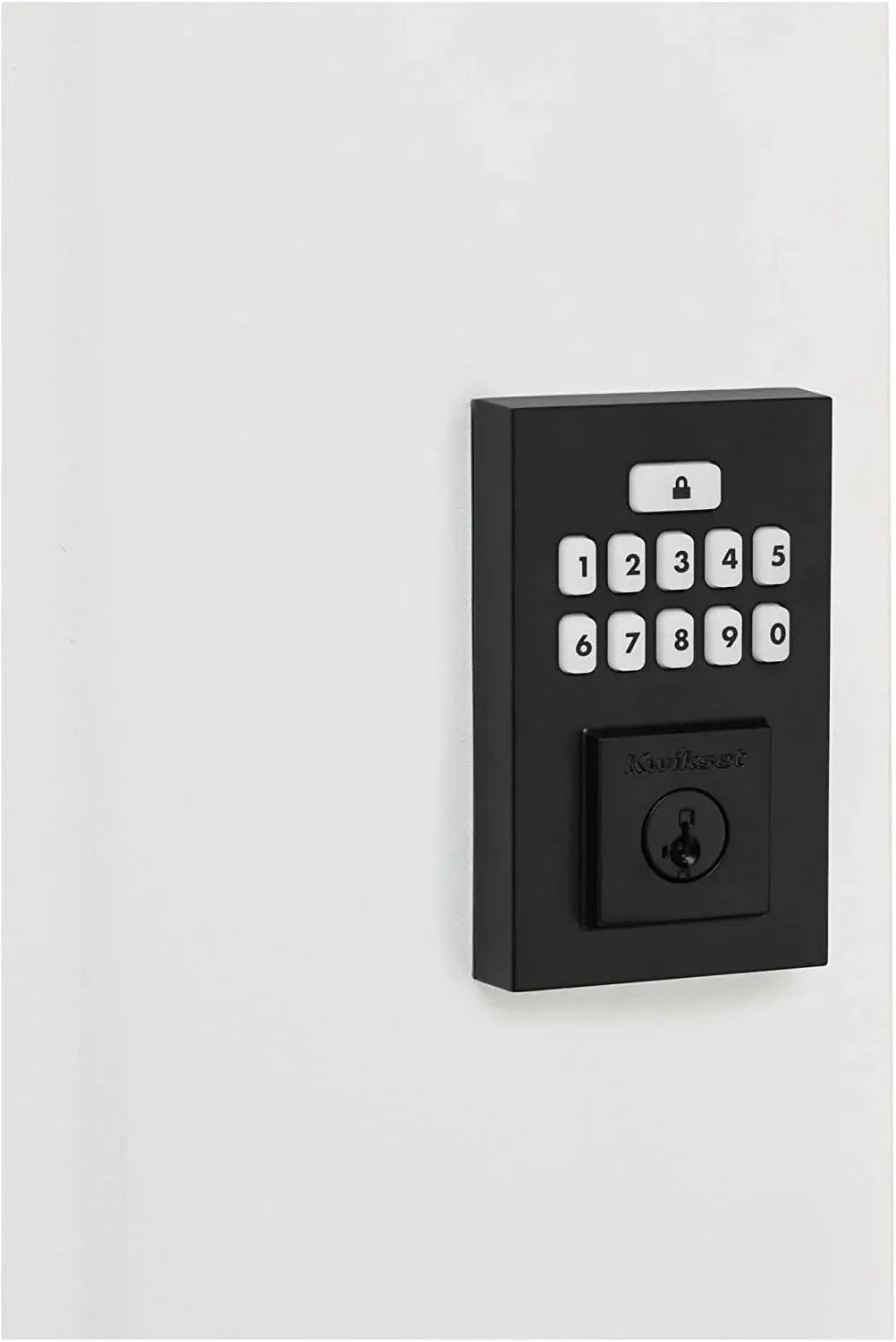 9260CNT-514S Contemporary Smartcode Keypad Electronic Deadbolt Smartkey Matte Black Finish