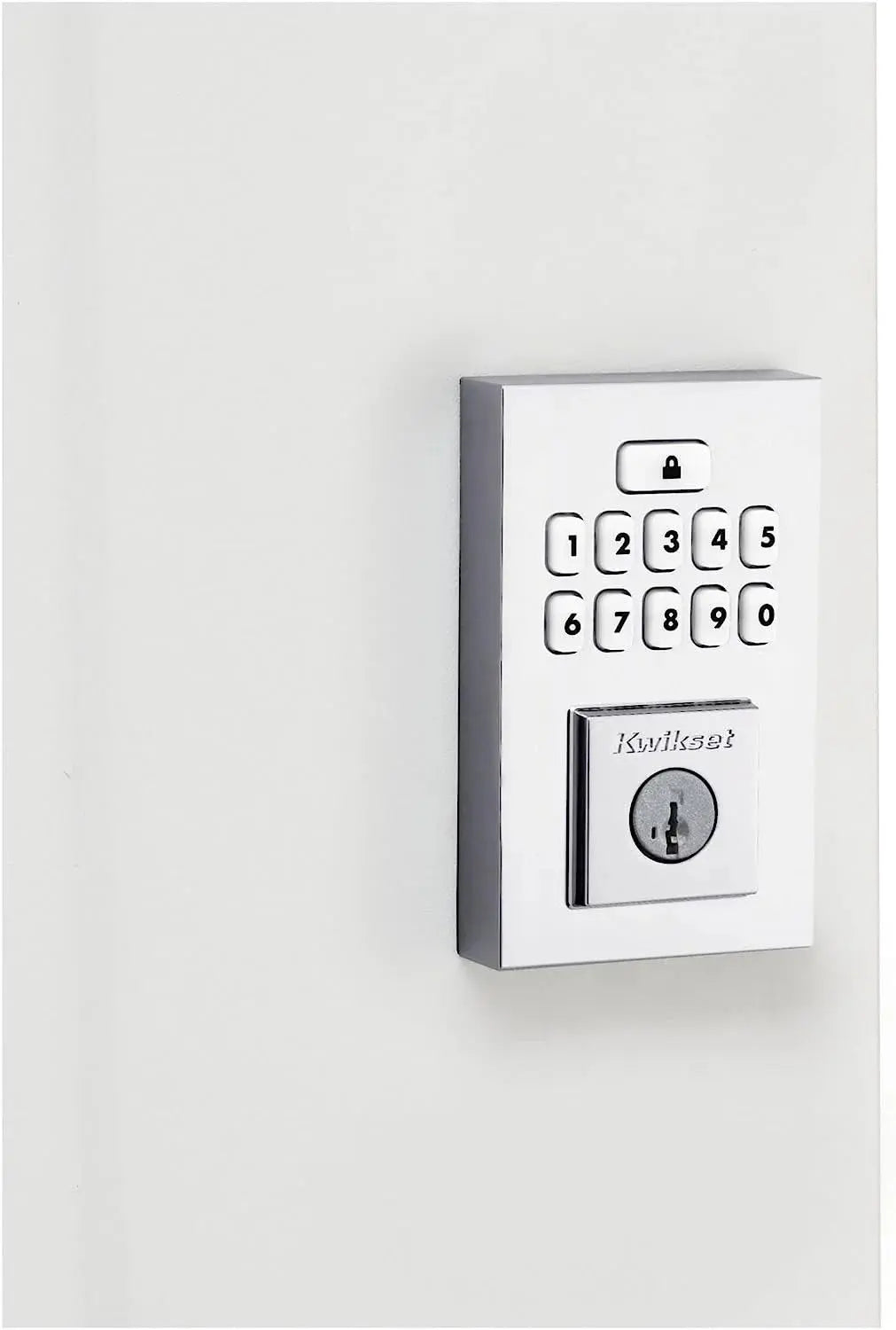 9260CNT-514S Contemporary Smartcode Keypad Electronic Deadbolt Smartkey Matte Black Finish