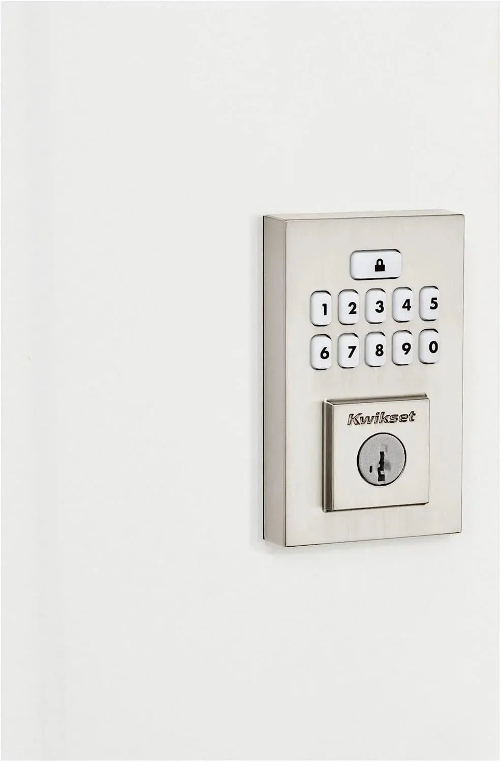 9260CNT-514S Contemporary Smartcode Keypad Electronic Deadbolt Smartkey Matte Black Finish