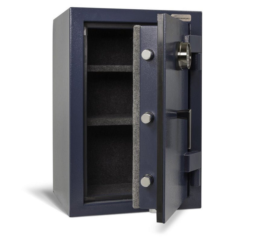AMSEC AM3020 home safe open with two shelves