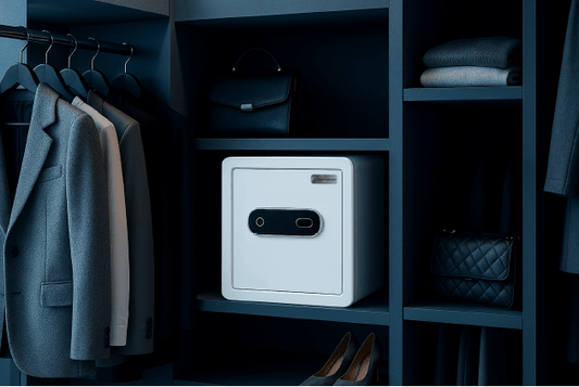 AMSEC CS1815 white biometric closet safe