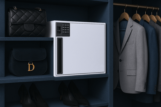 AMSEC CS1620 white fire rated closet safe