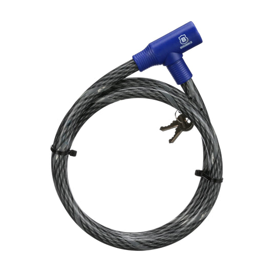Covered 5/8In X 6Ft Flexible Steel Keyed Cable Lock
