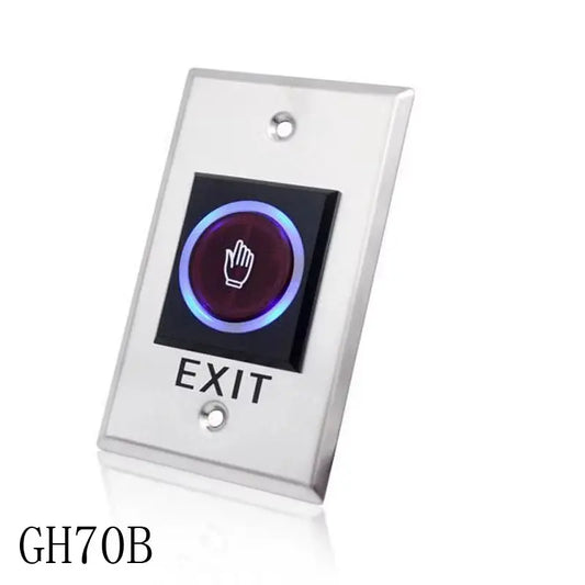 DC12V Access Button Door Exit Push Switch No Touch Release Gate Opener Door Access Control System Entry Open Touch
