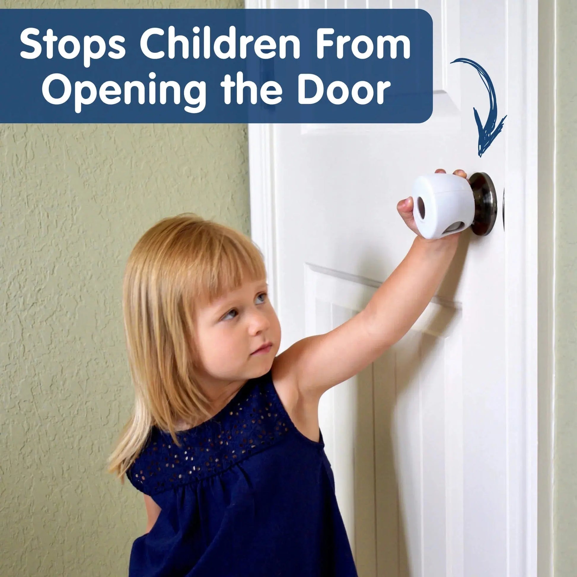 Door Knob Safety Covers (4 Pack) | Child Proof Door Knob Locks