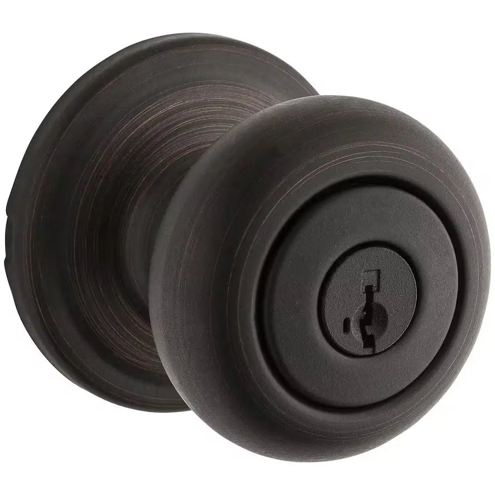 Juno Venetian Bronze Entry Door Knob Featuring Smartkey Security