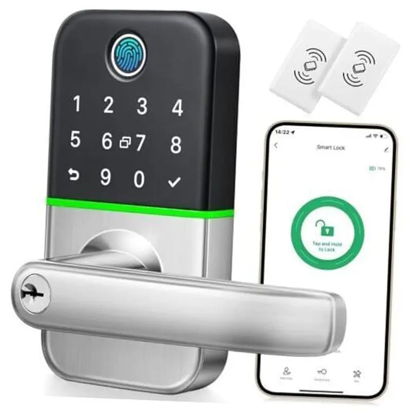 Keypad Smart Door Lock with Handle: Kucacci Keyless Entry Door Lock - Smart