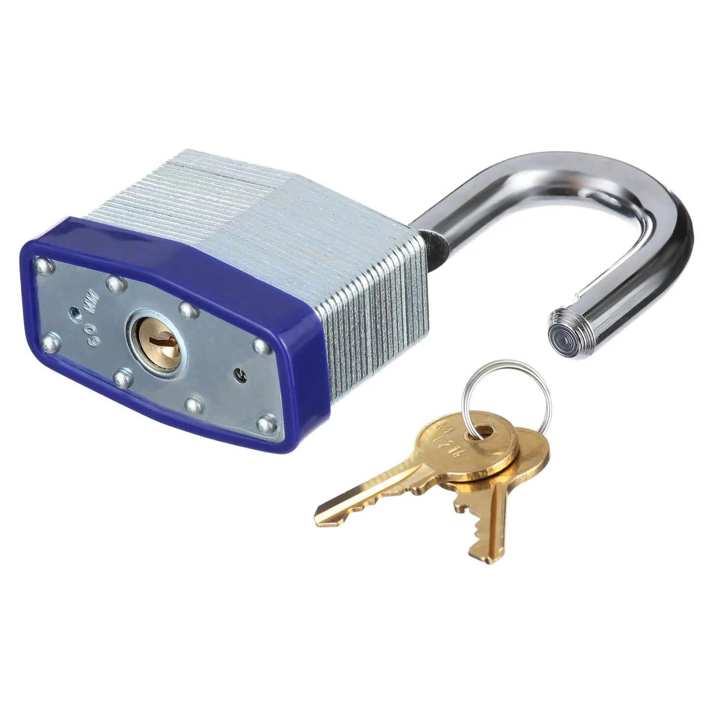 Laminated Steel 60Mm Keyed Padlock with 2In Shackle