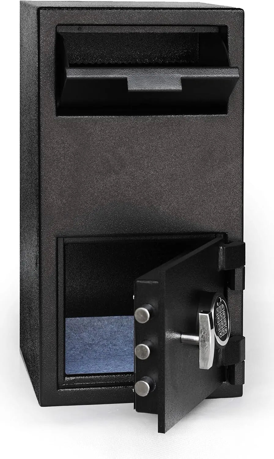 Large Depository Drop Slot Safe with Electronic Keypad Combination with Key Backup, 1.4 CBF