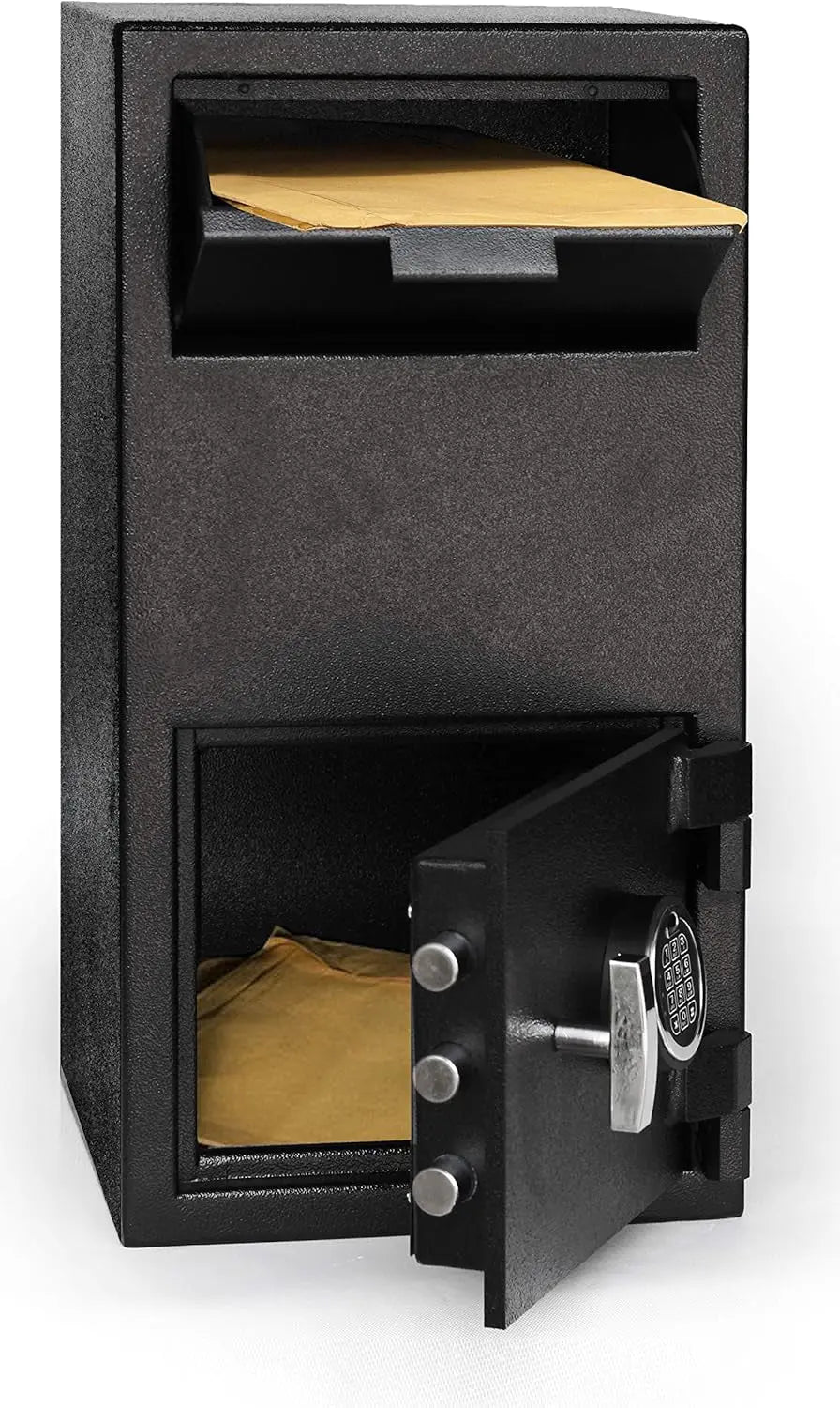 Large Depository Drop Slot Safe with Electronic Keypad Combination with Key Backup, 1.4 CBF