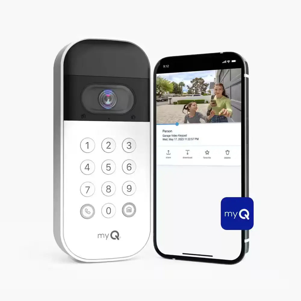 Myq Smart Wireless Garage Door Video Keypad